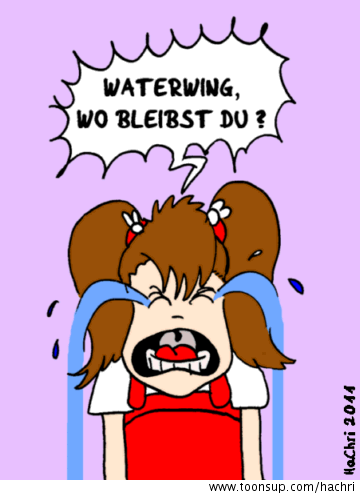 Cartoon: Artbattle: R2 Waterwingswarten 1