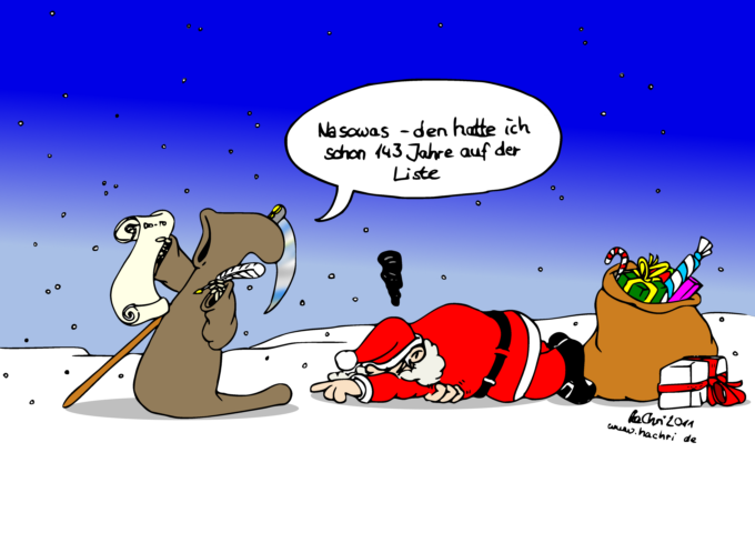 Cartoon: FroheWeihnachten gehabt zuhaben... 1