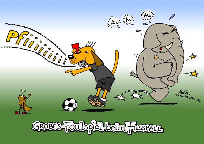 Cartoon: AnimalAthletics: FOUL! 1