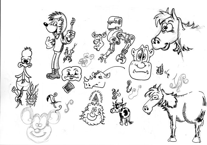 Concept Art / Character Design: Skribbels2013-1 1
