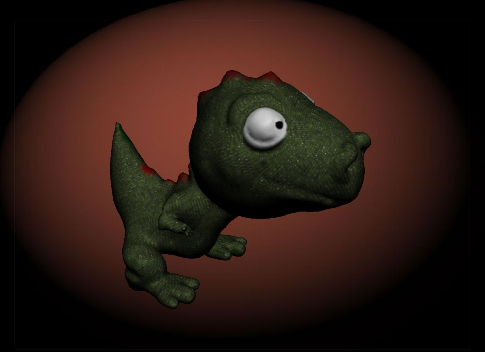 Concept Art / Character Design: Drachenkopf modeliert 2