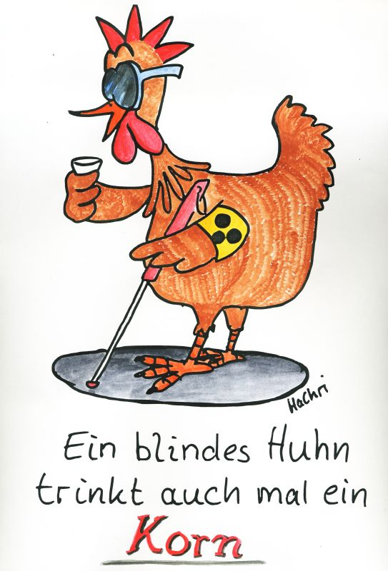 Cartoon: Blindes Huhn 1