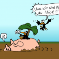 Falsch gelandet