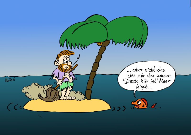 Cartoon: Keep clean 1