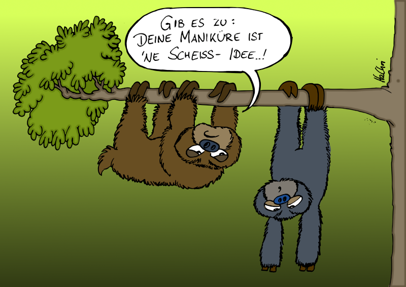 Cartoon: Stupid sloth 1