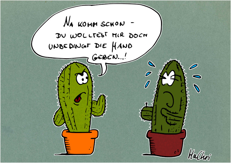 Cartoon: Handreiche 1
