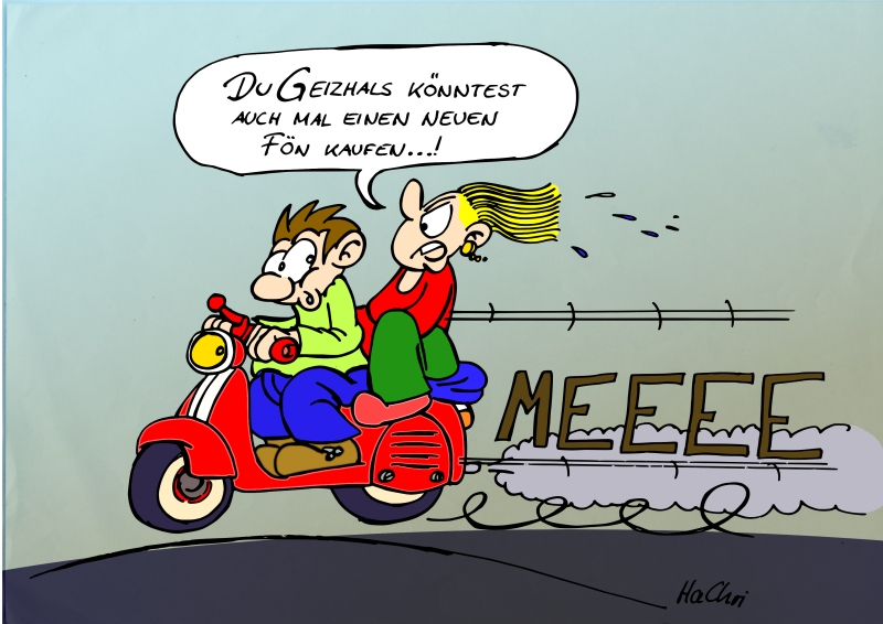 Cartoon: Schwabentipp Foen gespart 1