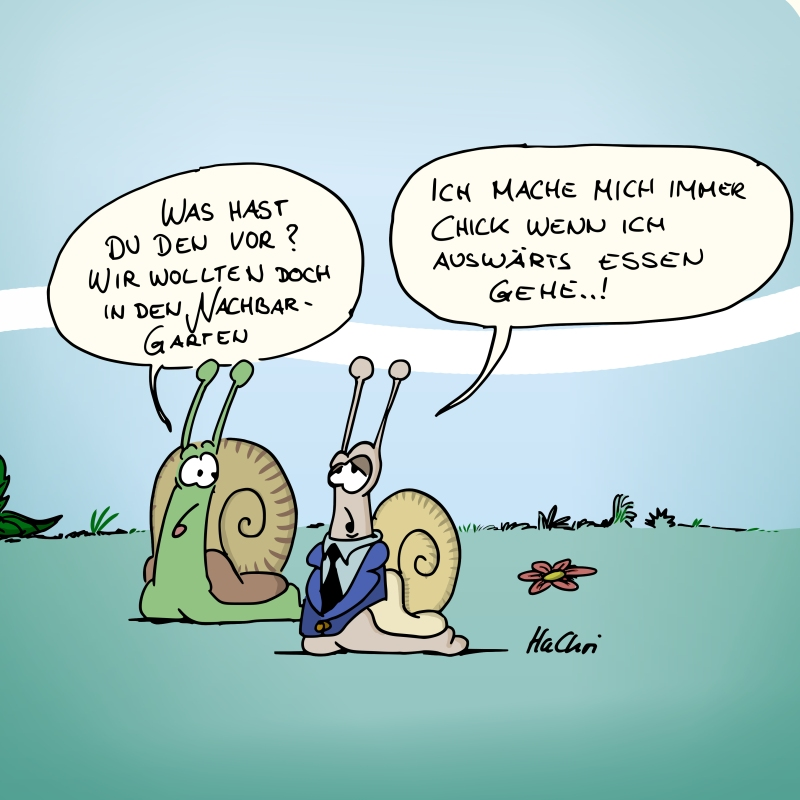 Comic: Auswärts Essen 1
