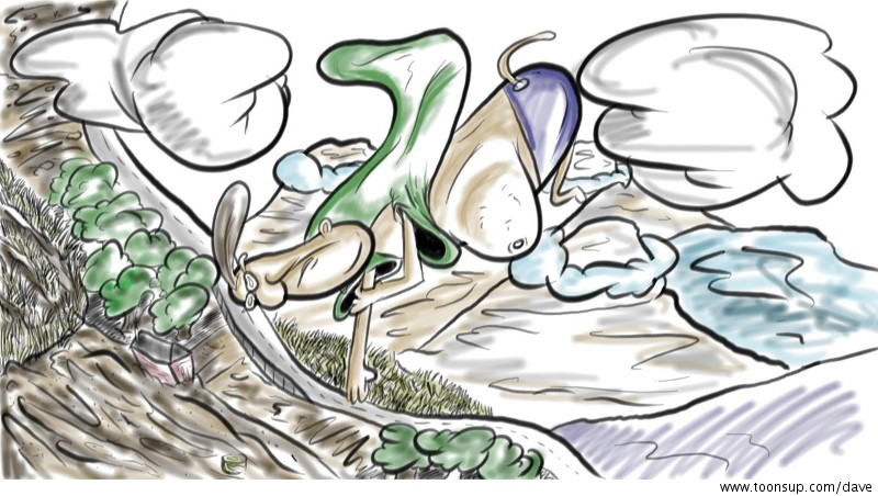 Cartoon: falling 1