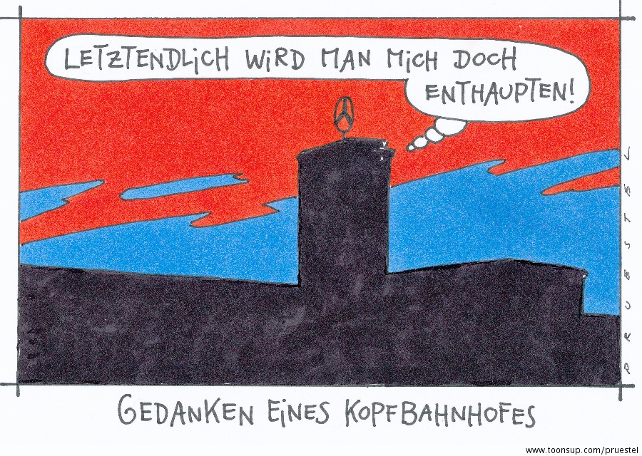 Cartoon: stuttgart hbf. 1