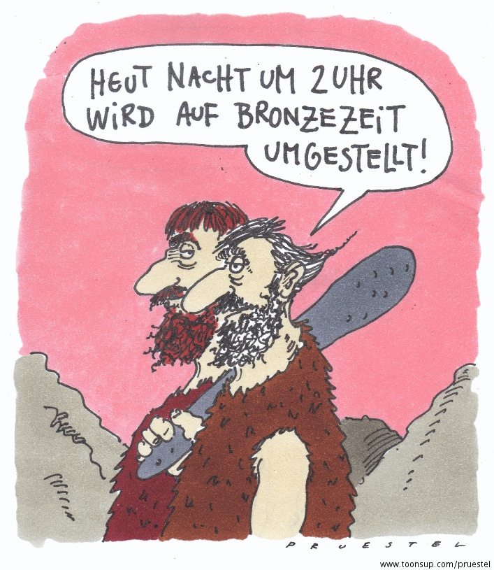Cartoon: zeitumstellung 1