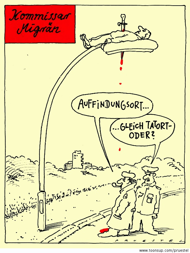 Cartoon: kommissar migrän 1 1