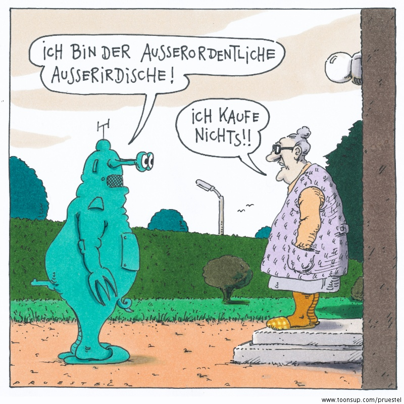 Cartoon: außerirdischirdisch 1