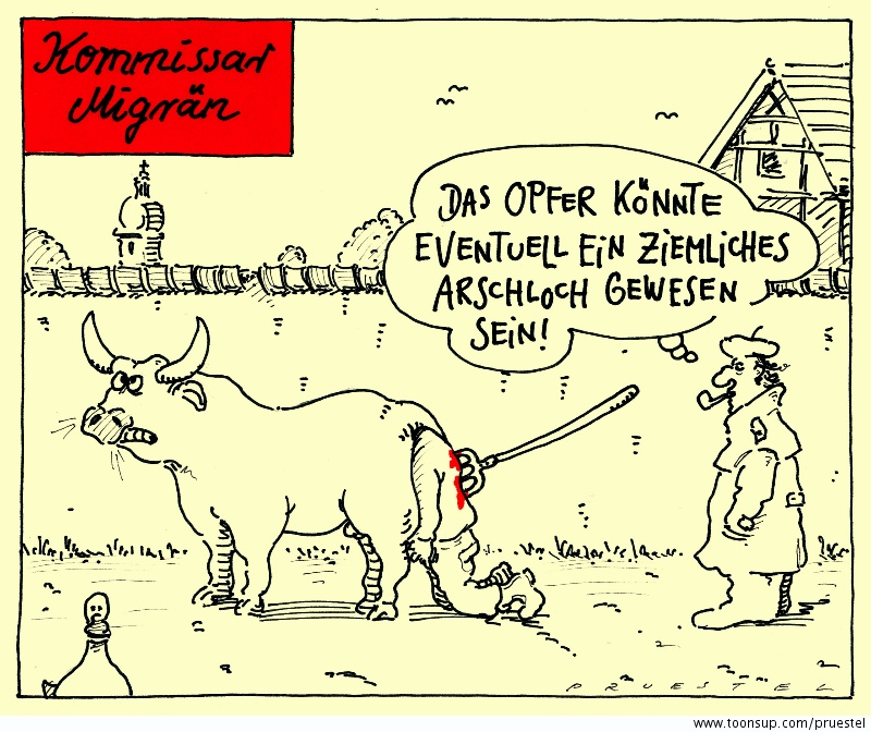 Cartoon: kommissar migrän 2 1