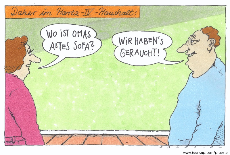 Cartoon: sofafreie zone 1