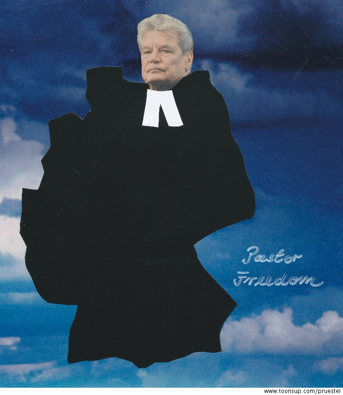 Cartoon: pastor freedom 1
