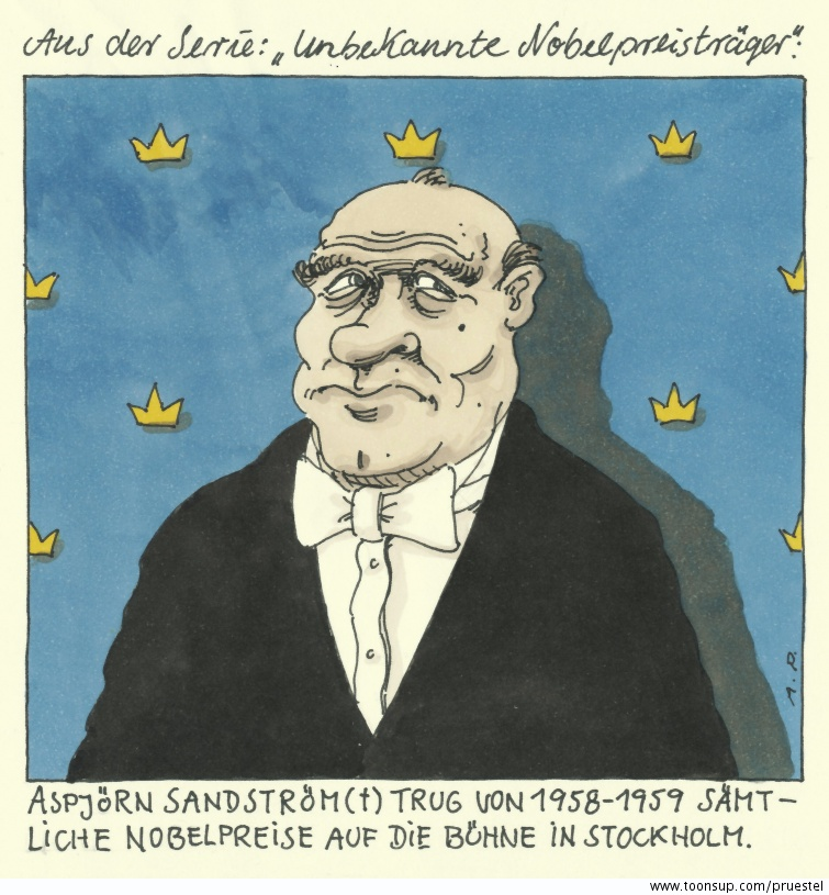 Cartoon: nobelpreisträger 1