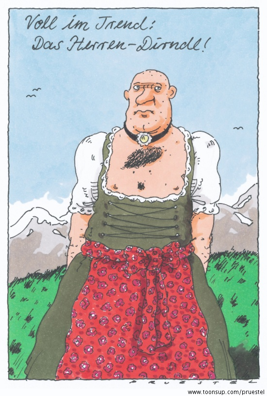 Cartoon: dirndl 1