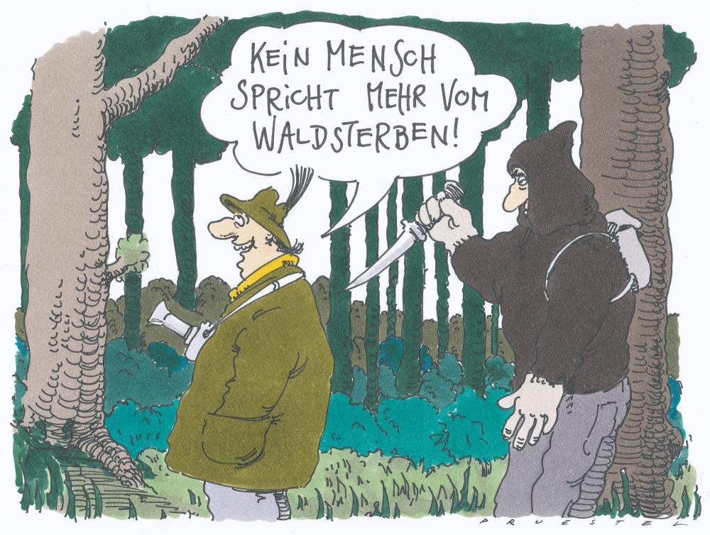 Cartoon: waldesruh 1