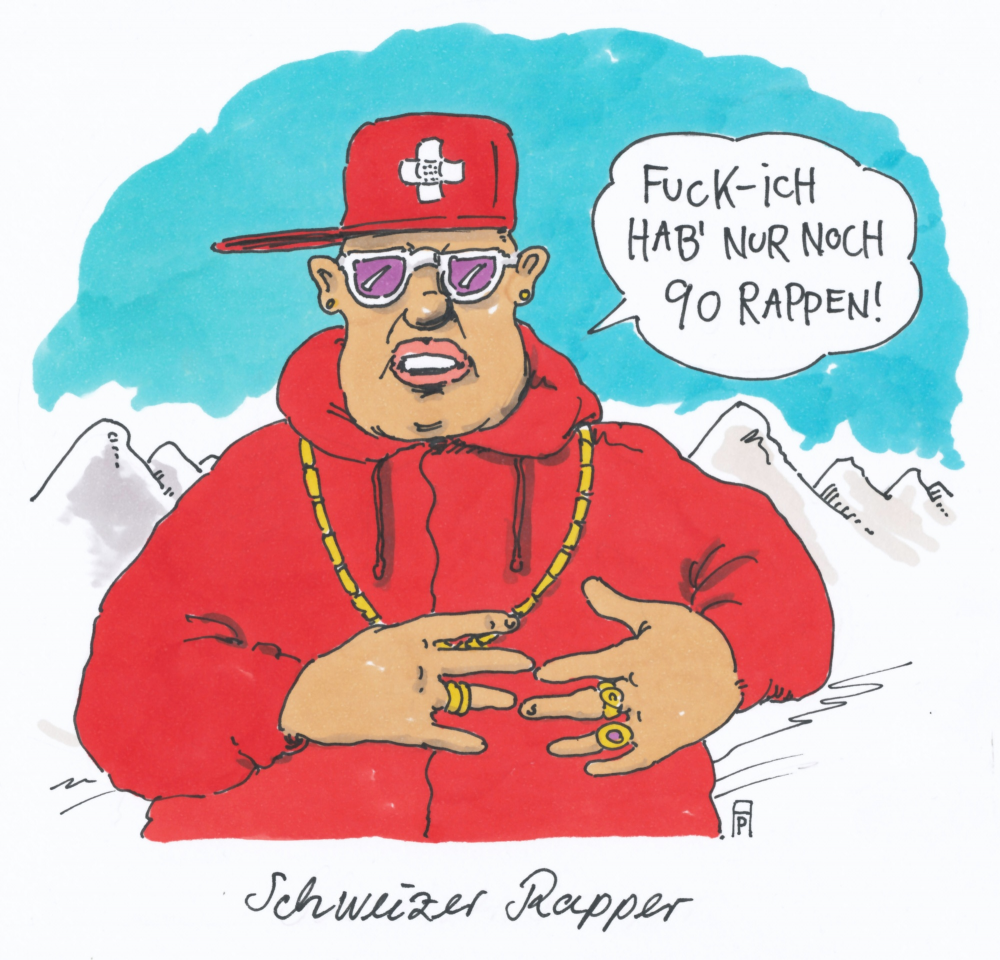 Cartoon: schweizer rapper 1