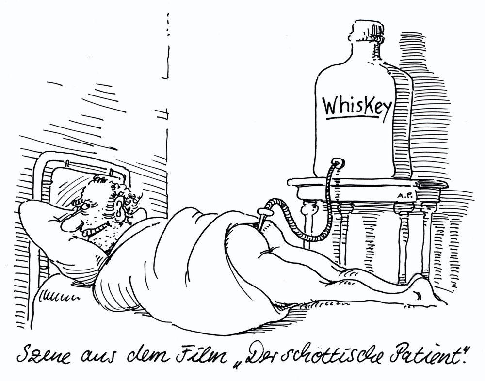 Cartoon: der schottische patient 1