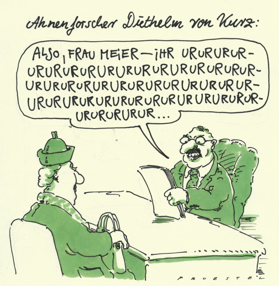 Cartoon: ahnenforschung 1