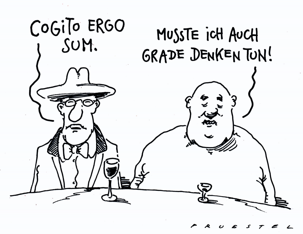 Cartoon: denker 1