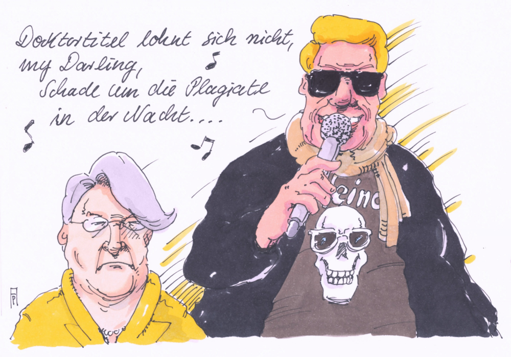 Cartoon: schavan-song 1
