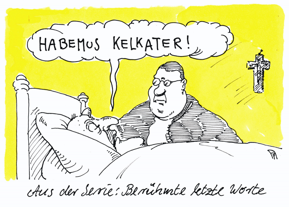 Cartoon: letzte worte 1