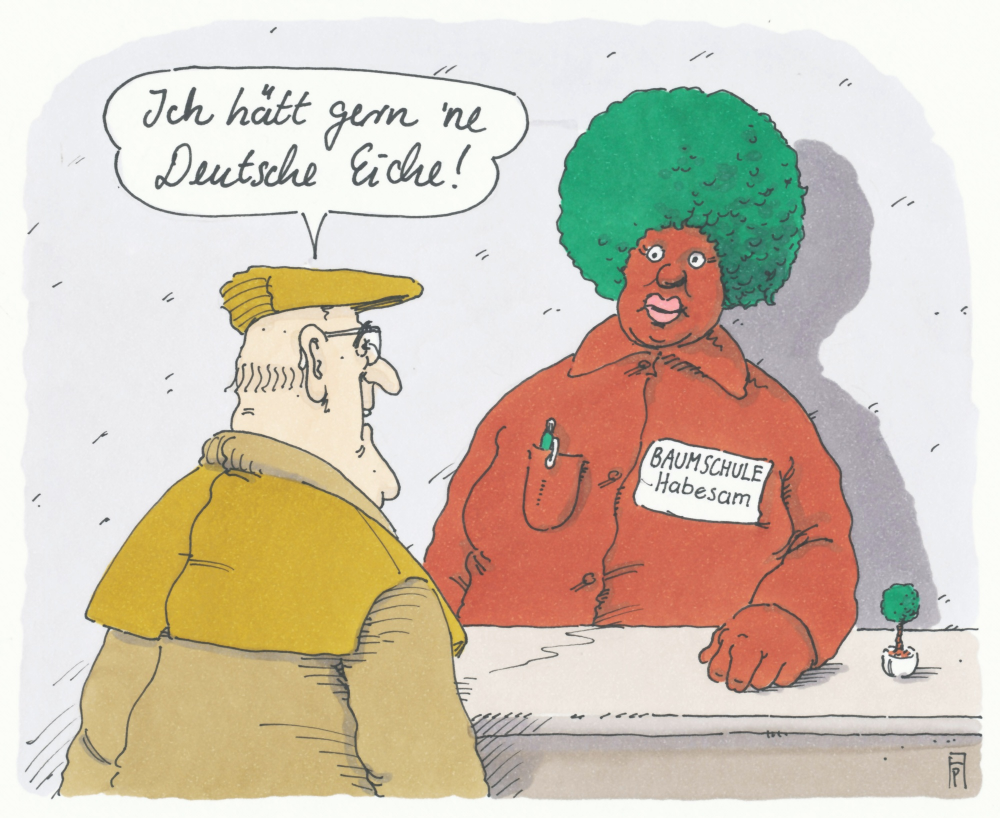 Cartoon: baumschule habesam 1