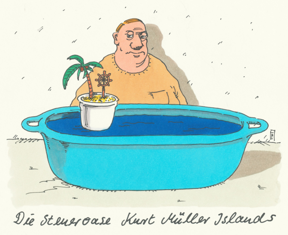 Cartoon: steueroase 1