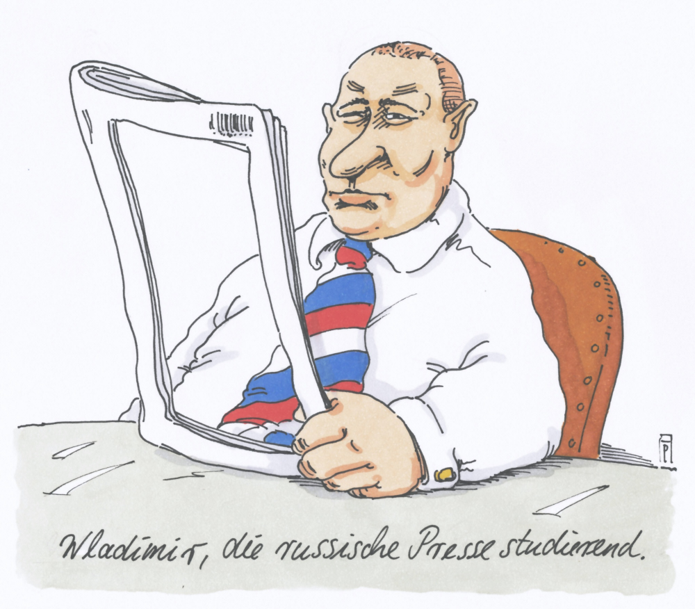 Cartoon: putins pressefreiheit 1