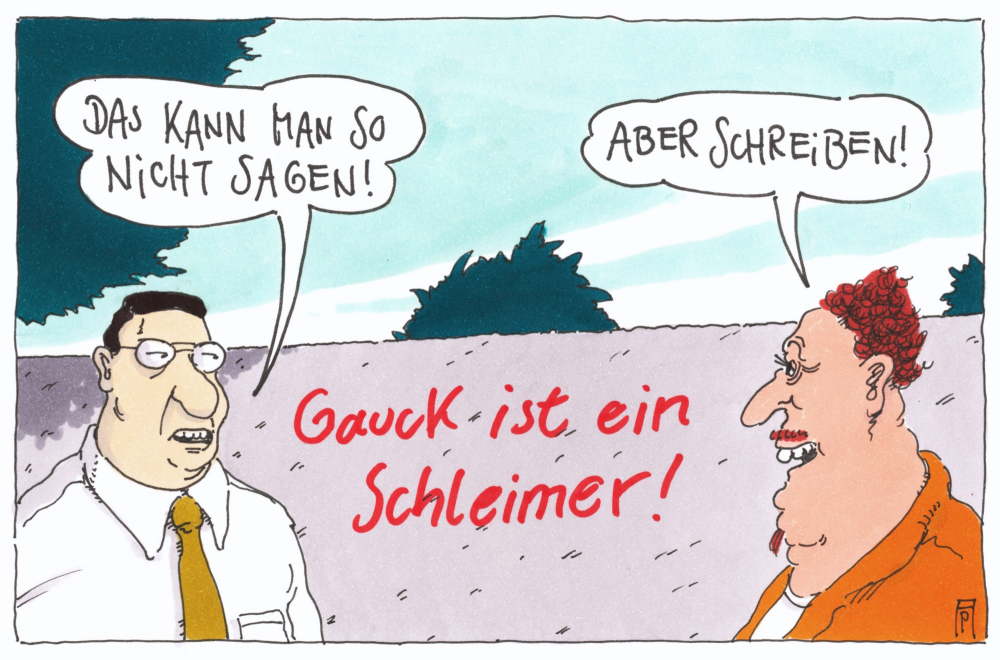 Cartoon: pastor freiheit 1