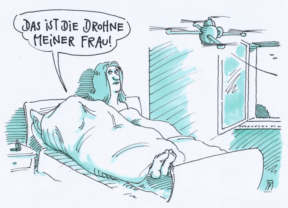 Cartoon: drohnige zeiten 1