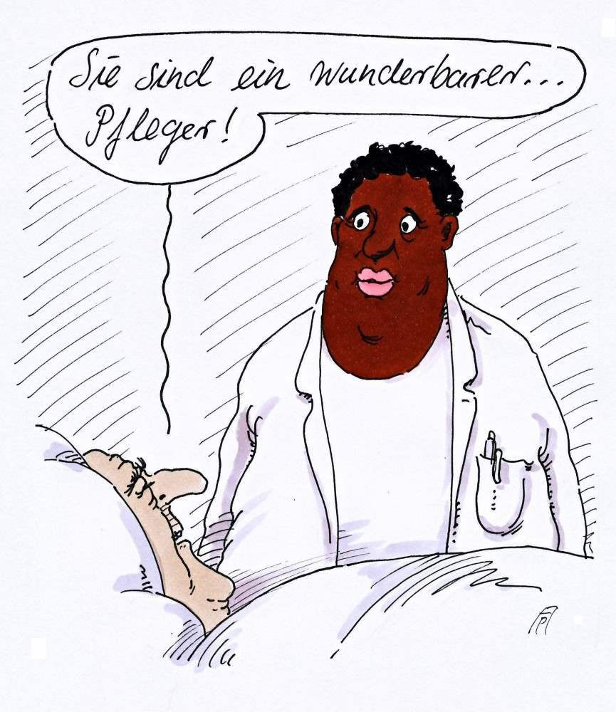 Cartoon: Pfleger 1