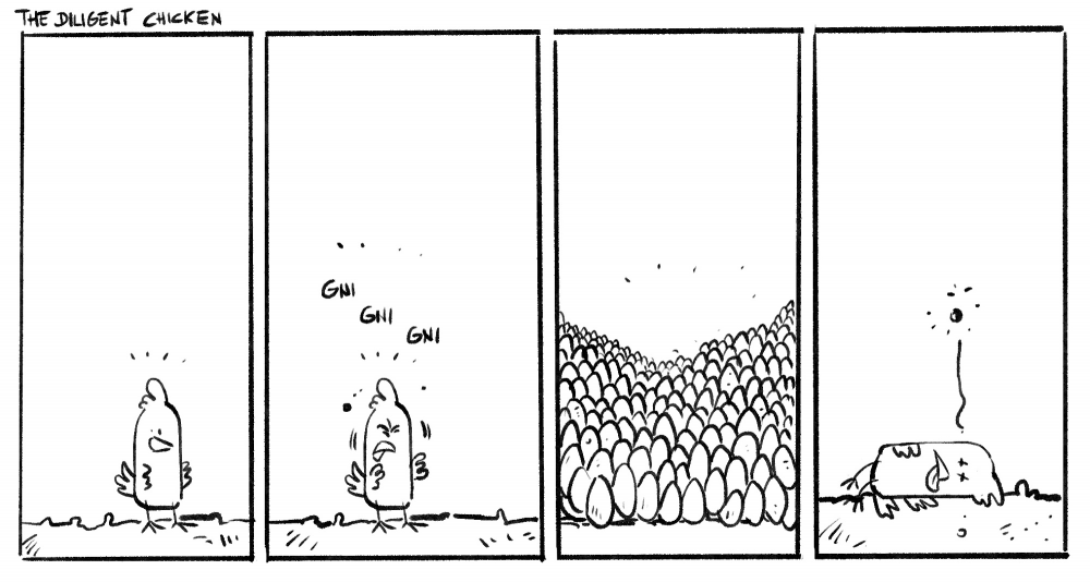 Comic: The diligent chicken 1