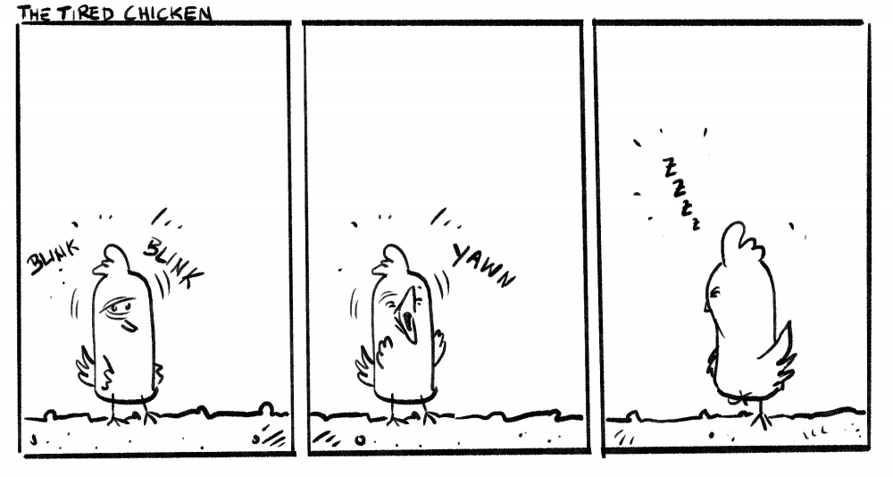 Comic: The tired chicken 1