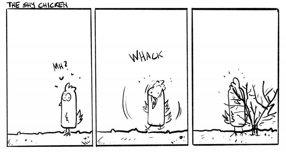 Comic: The shy chicken 1