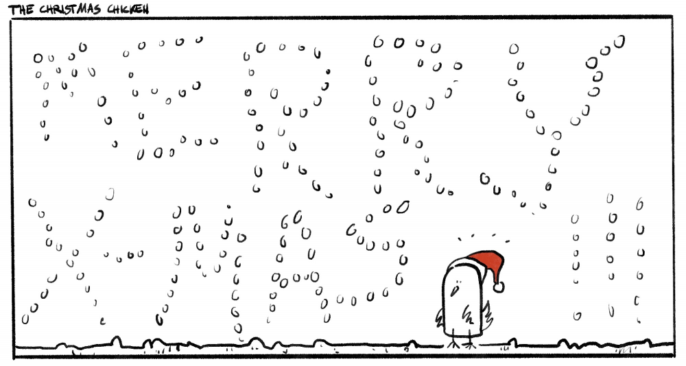Cartoon: The Christmas chicken 1