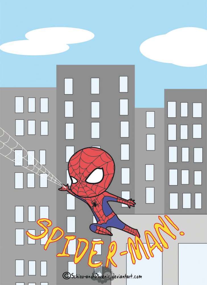 Illustration: The amazingly cute spiderman 1