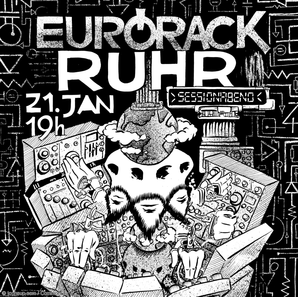 Illustration: Poster für 21.1, Eurorack Ruhr 1