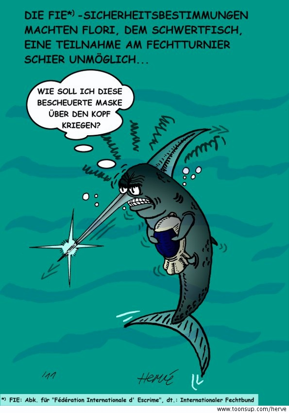 Cartoon: Flori, der Schwertfisch 1