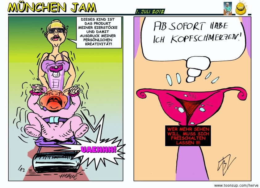 Cartoon: München Jam 1. Juli 2012 entschärft 1