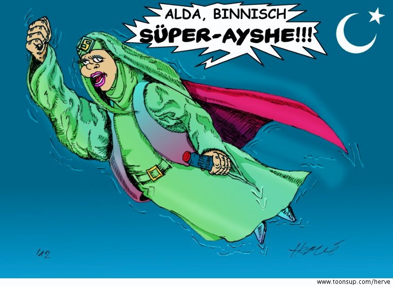 Cartoon: SÜPER-AYSHE 1