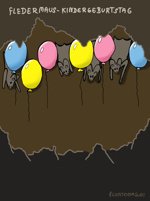 Cartoon: FLEDERMÄUSE 1