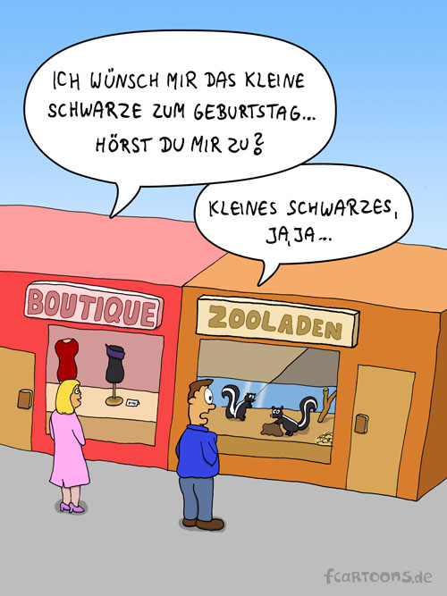 Cartoon: DAS KLEINE SCHWARZE 1