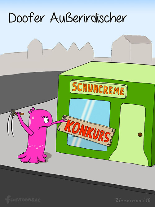 Cartoon: Doofer Außerirdischer 1