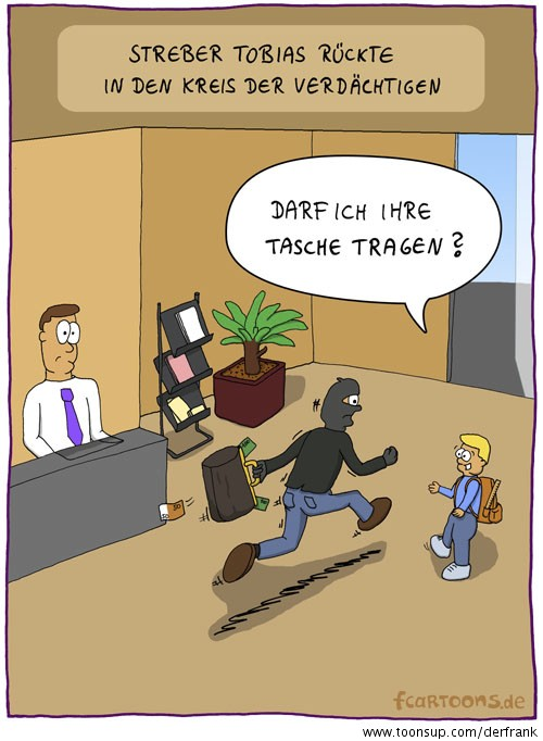 Cartoon: Banküberfall 1