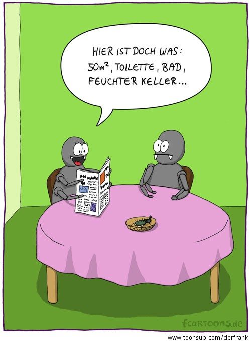 Cartoon: Wohnungsannonce 1
