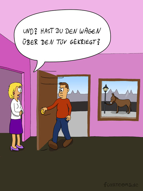 Cartoon: TÜV Prüfung 1